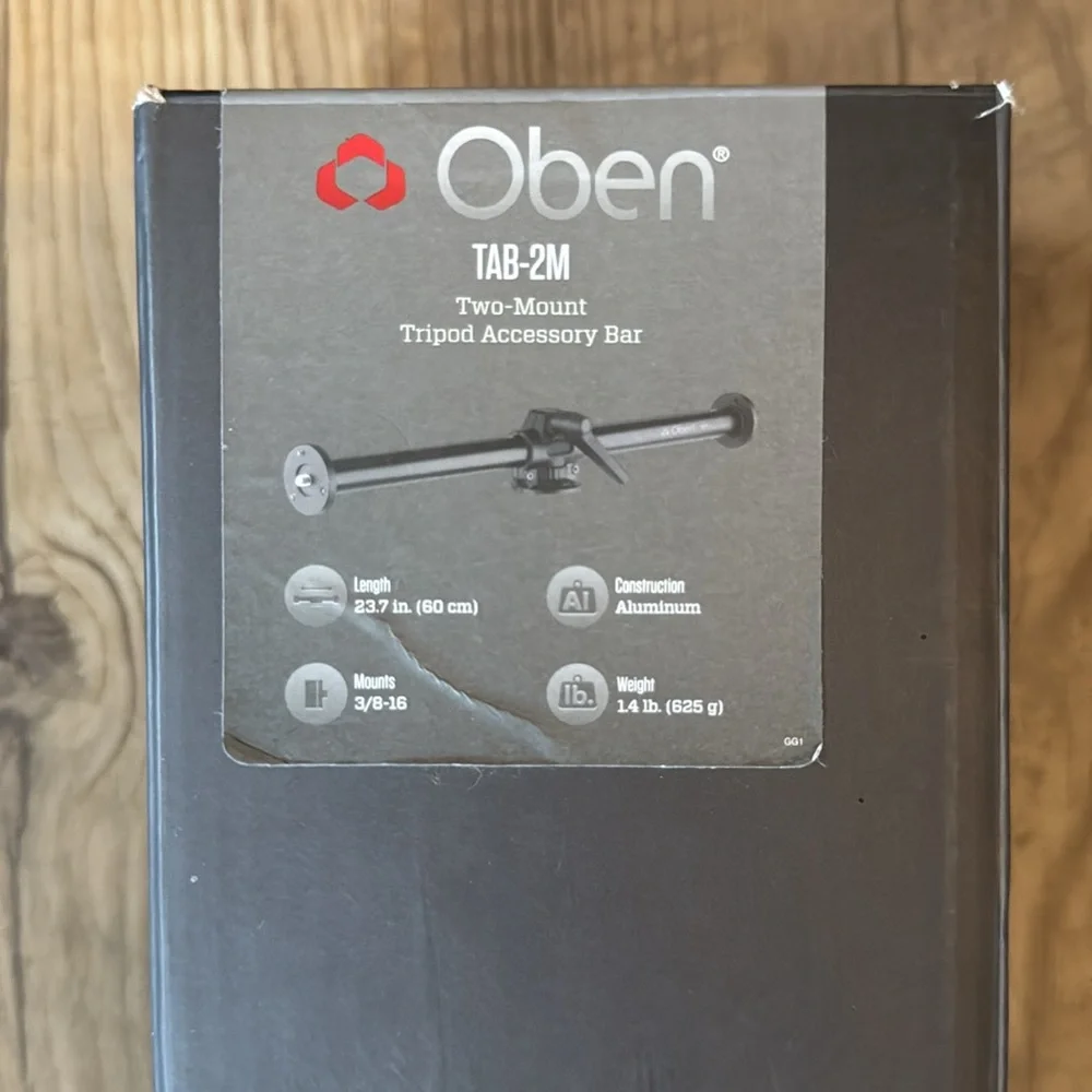 Oben TAB-2M Two-Mount Tripod Accessory Bar